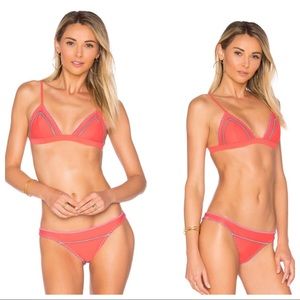 NWT ELLEJAY Rosa Cocktail Pink Stitched Bikini Set